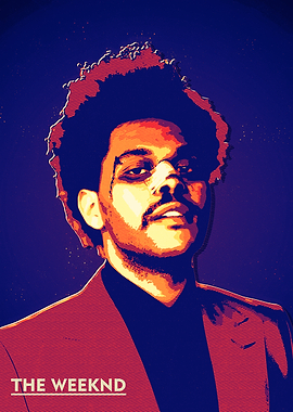 The Weeknd Pop Art Portrai