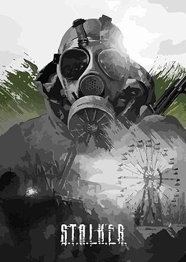 Stalker Gas Mask Art