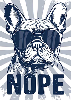 French Bulldog Saying Nope Funny Dog Lover
