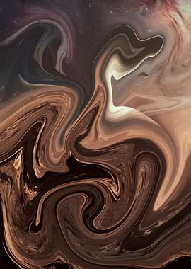 Abstract Swirling Art