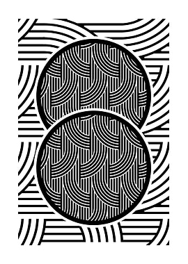 Abstract Black and White Pattern