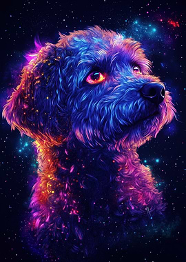 Cosmic Dog Portrait