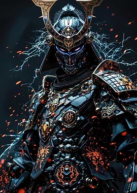 Futuristic Samurai Warrior