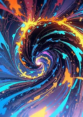 Abstract Swirling Galaxy