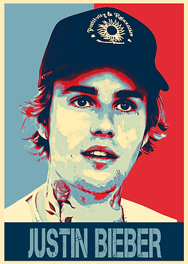 Justin Bieber Pop Art Poster