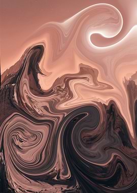 Abstract Swirling Art