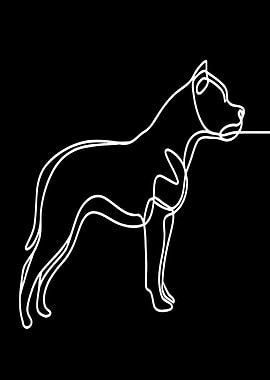 Dog Line Art