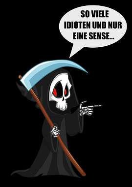 Grim Reaper with a Message