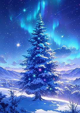 Northern Lights Christmas Tree