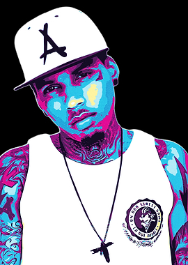 Kid ink Retro Art Portrait