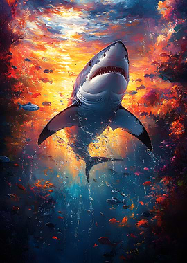 Great White Shark Underwater