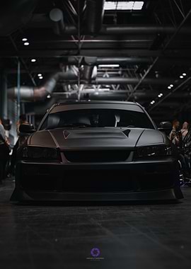 Black Tuned Car