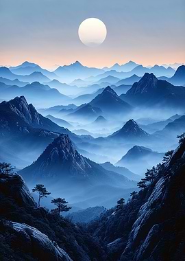 Misty Mountain Range