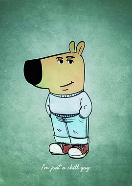 Chill Dog Cartoon