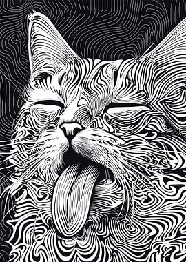 Cat in Black and White