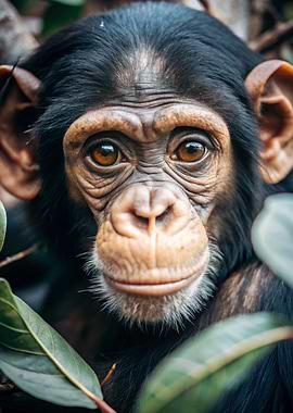 Chimpanzee Portrait