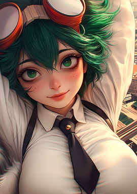 Anime Girl with Goggles