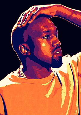 Kanye West Pop Art Portrait