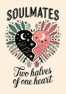 Soulmates Two Halves Of One Heart