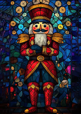 Stained Glass Nutcracker