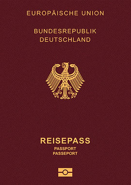 German Passport Cover