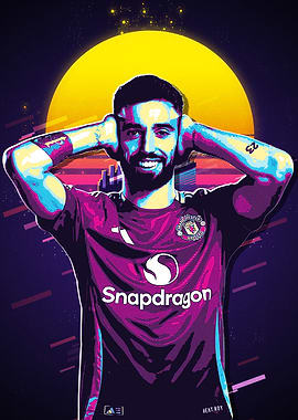 Bruno fernandes Manchester United Football Player