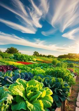 Vibrant Vegetable Garden