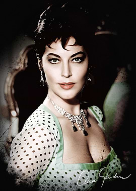 Ava Gardner Portrait Art