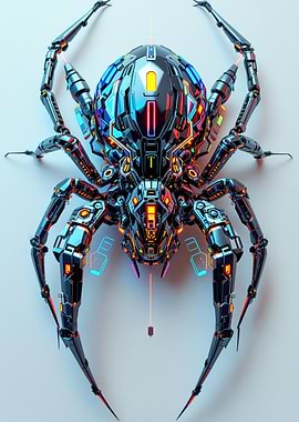 Futuristic Spider Robot
