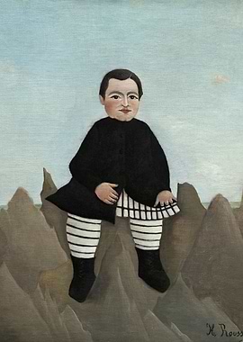 Boy on the Rocks - Henri Rousseau