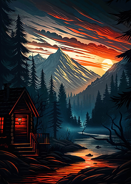 Cabin in the Mountains