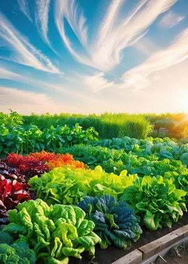 Rainbow Vegetable Garden