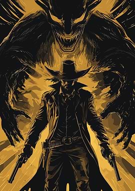 Western Horror Illustration