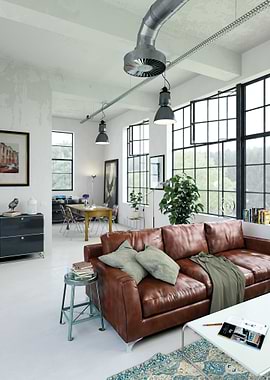 Industrial Loft Living Room