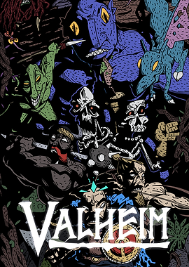 Valheim Monsters Illustration