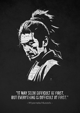 Miyamoto Musashi Difficult Quotes