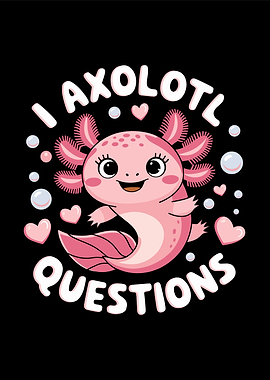 Cute Axolotl Pink Design