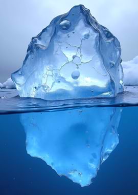 Iceberg Underwater
