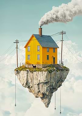 Floating House of the black alpaca