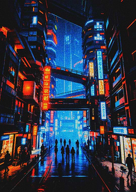 Cyberpunk Cityscape