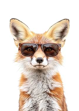 Cool Fox in Sunglasses