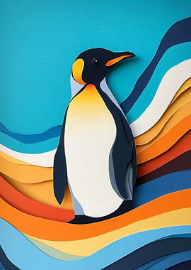 Papercut Penguin