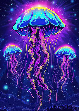 Neon Jellyfish
