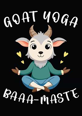 Goat Yoga Baa-Maste