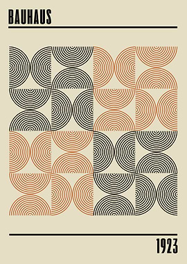 Bauhaus Geometric Art Print