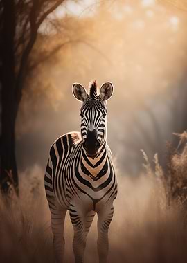 Zebra in the Savanna