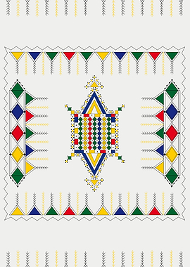 Geometric Amazigh Pattern