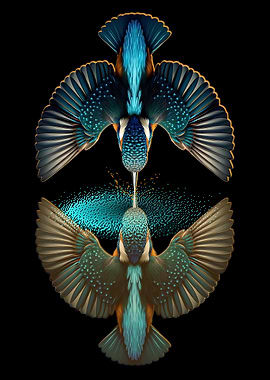 Kingfisher Reflection