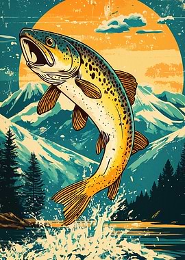 Jumping Trout Mountain Sunset