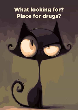 Drugs Suspicious Cat